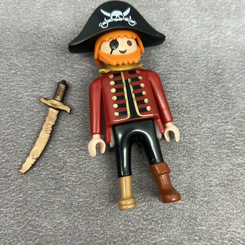 Playmobil Pirate w/Peg Leg- Shirt has some wear-See pictures - Picture 2 of 5
